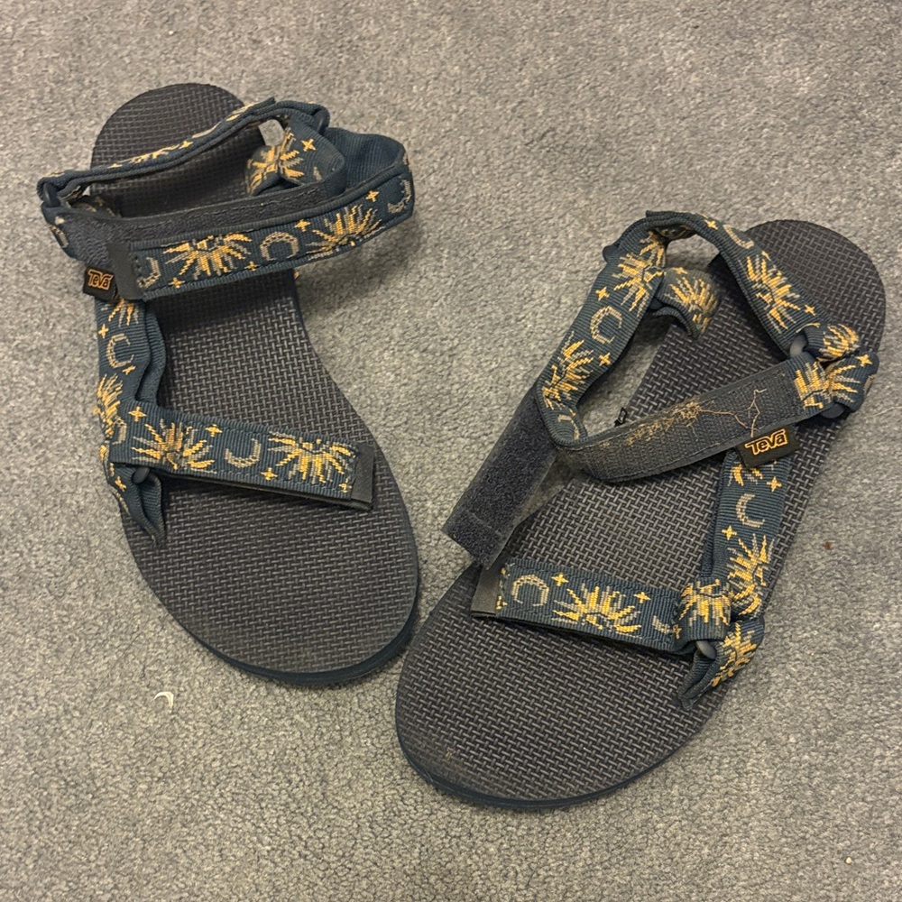 Teva Women's Sandals in Navy and Gold - Picture 1 of 5